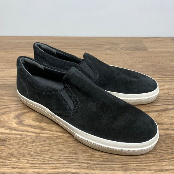 Vince Mens Fairfax Suede Slip-On Sneakers - Black Suede - Size 7.5 EU 40.5 M main image 12
